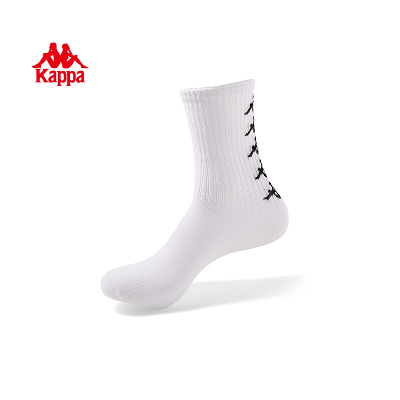 kappa背靠背长款棉袜舒适透气袜子女款吸汗加厚袜子K0EW8WG23Z  