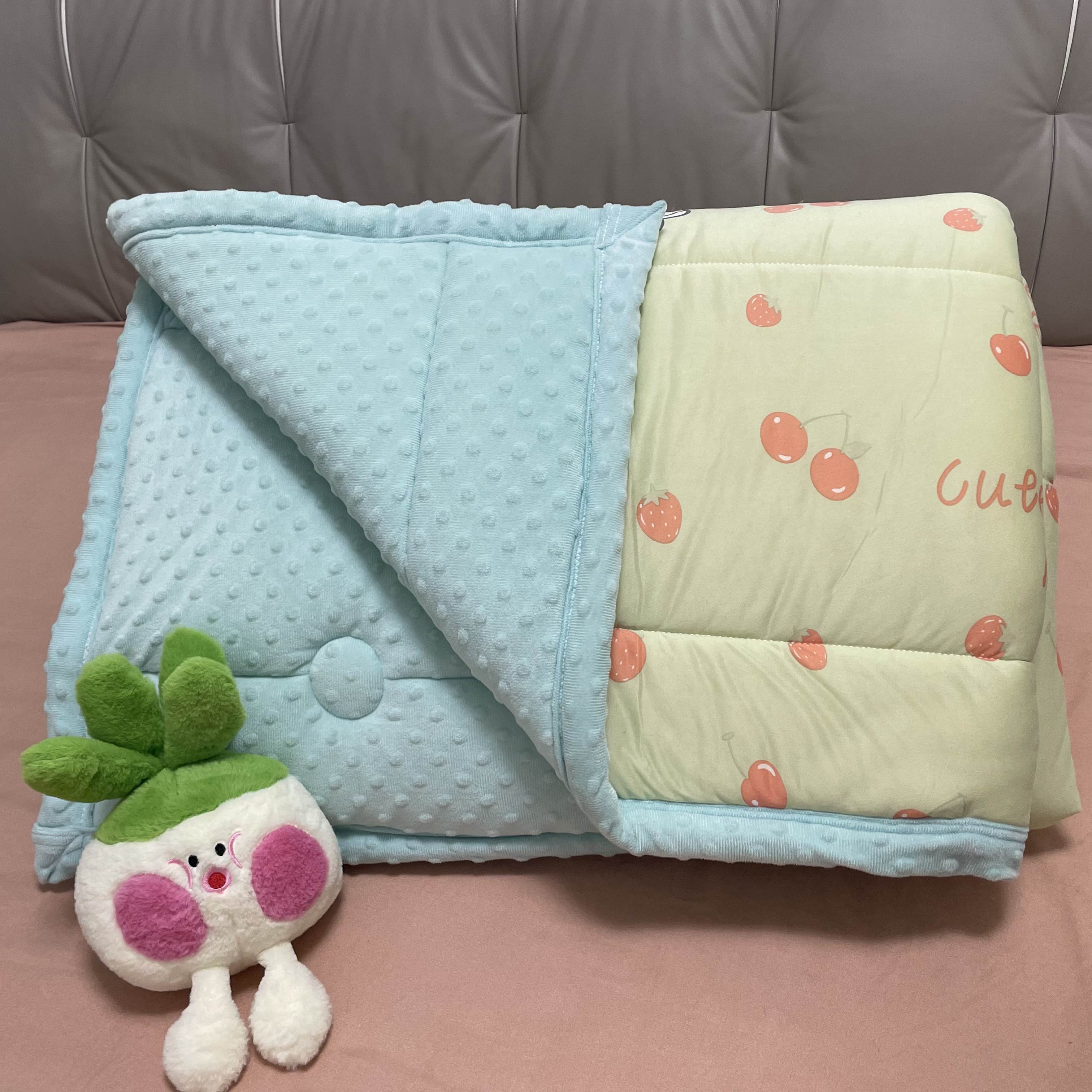 200高品春秋被，双层纱豆豆80