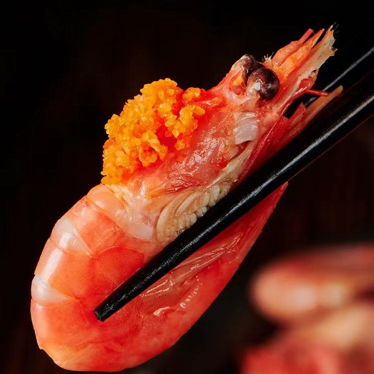 北极甜虾 熟冻 高档海虾 90-120 净重3斤