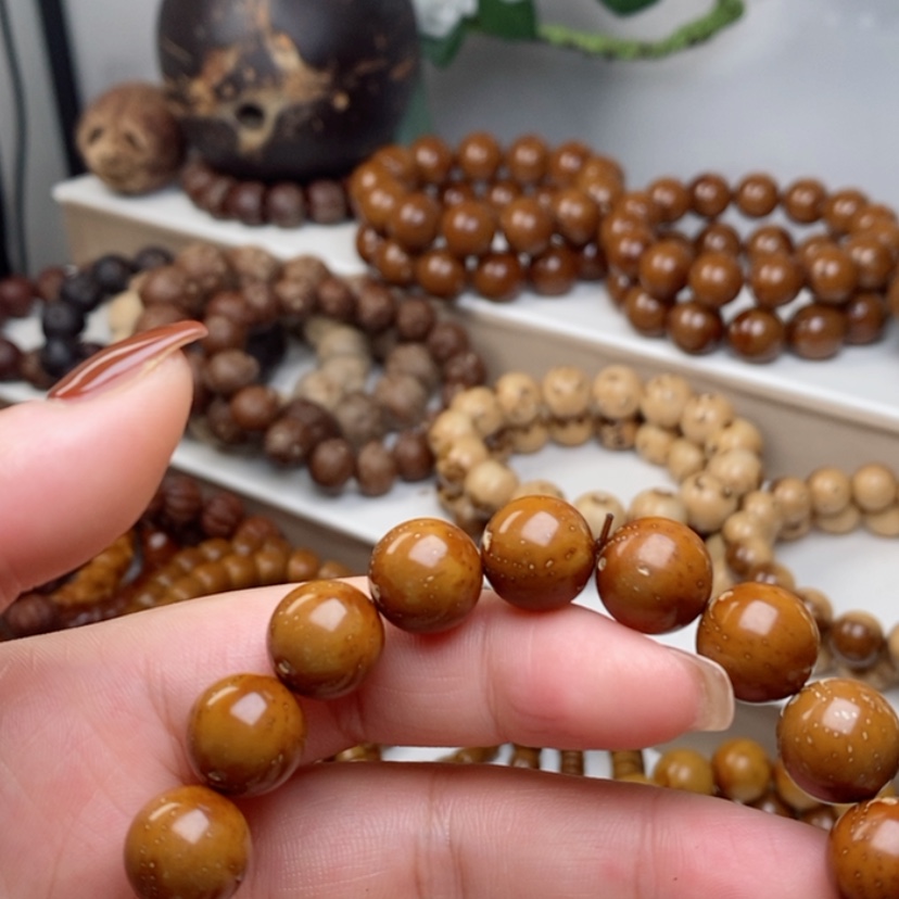 【闪购商品】紫金鼠手串12+黄皮光珠眼睛微瑕练手款