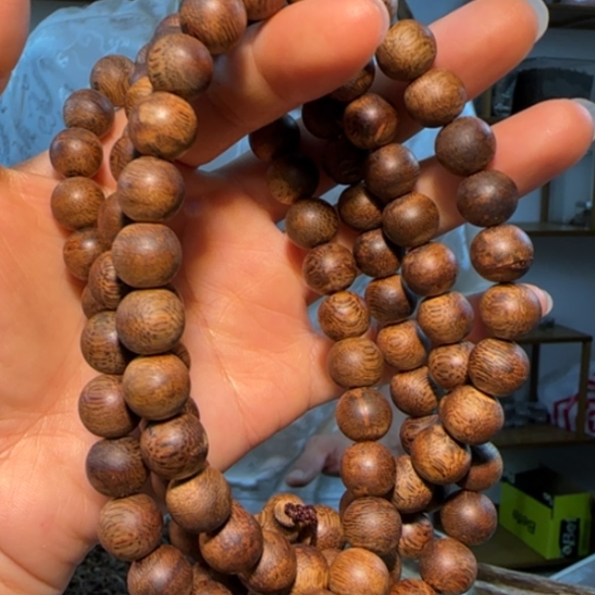 【闪购商品】沉香手串白鹭1.0链子47克