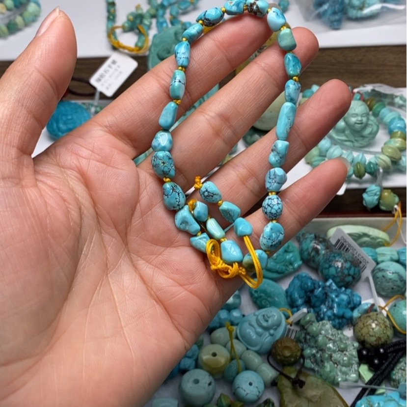 【闪购商品】绿松石珠宝奇石未镶嵌天***米