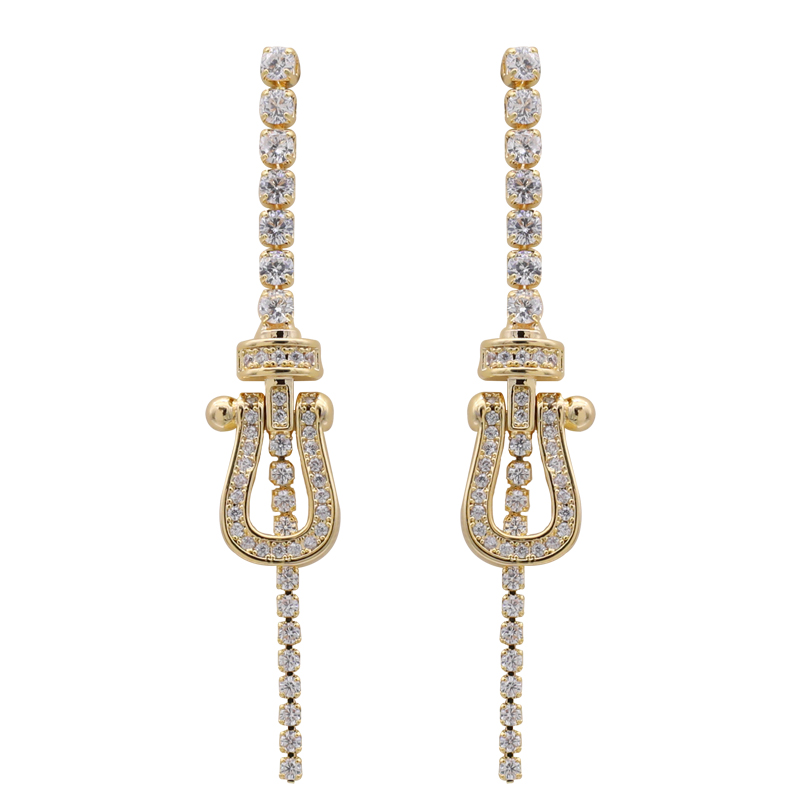 铜合金耳饰 设计师款时尚轻奢耳饰~3483