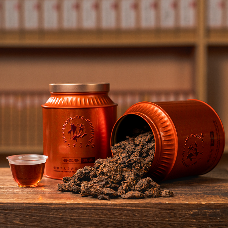 【六大茶山】寒夜茶当酒.陈韵老茶头(2023)（熟茶）300g