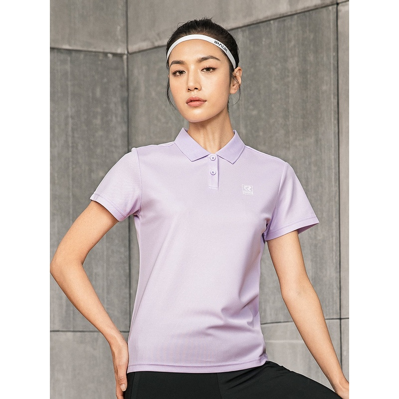 361°运动t恤女夏季时尚休闲polo衫健身翻领透气短袖潮662124110