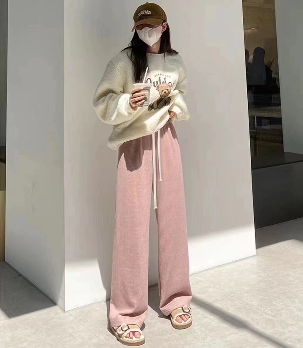 新款休闲阔腿裤子