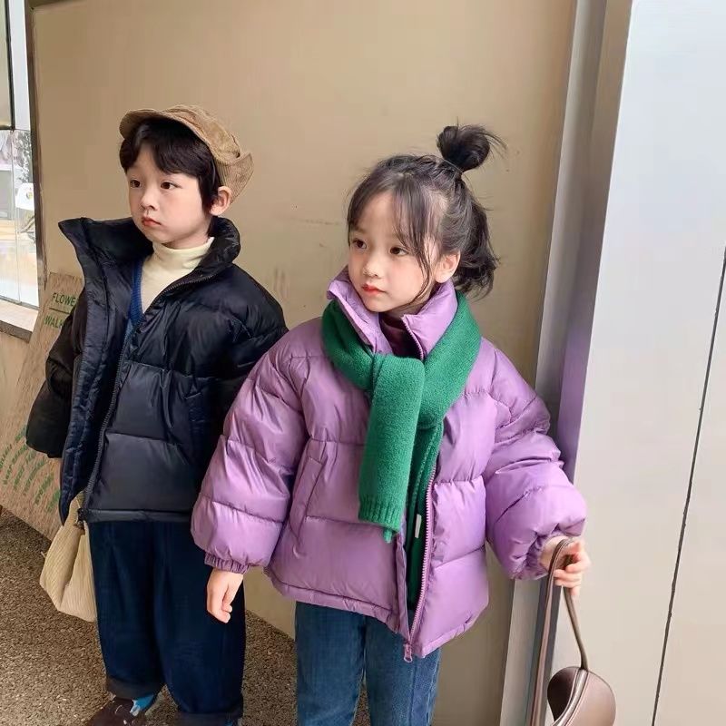儿童中轻薄冬款冬季羽绒服2023时尚新款男保暖宝宝夹克连帽潮免洗