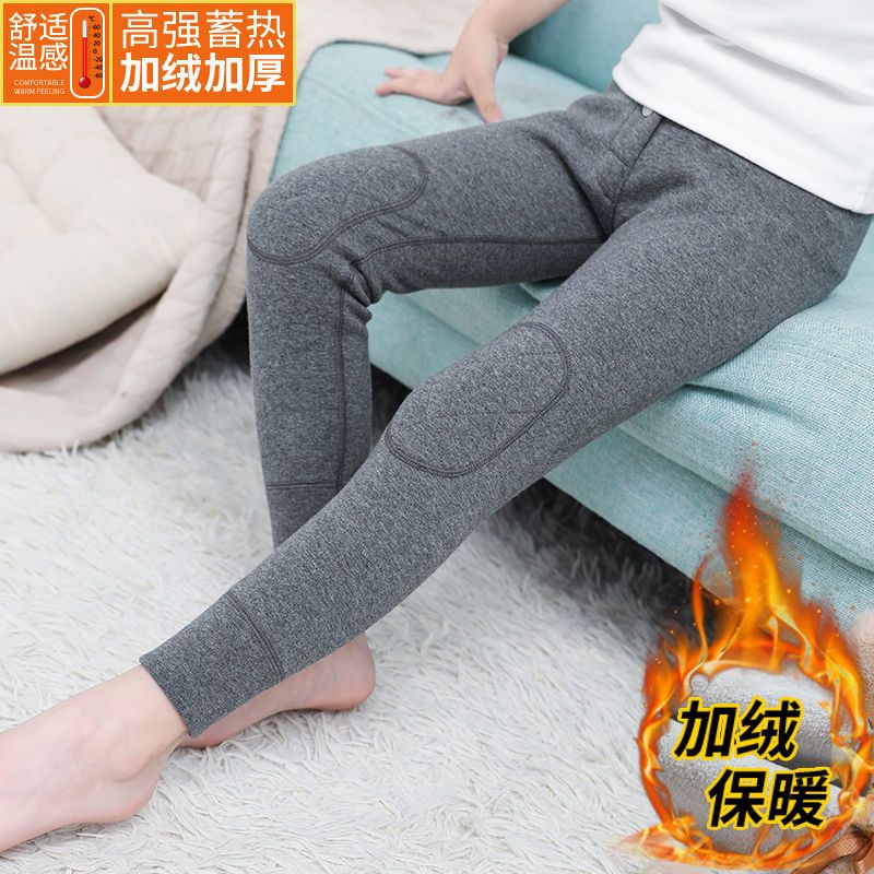 童装儿童保暖裤秋冬加绒加厚打底裤内穿男童棉裤女童秋裤绒裤子
