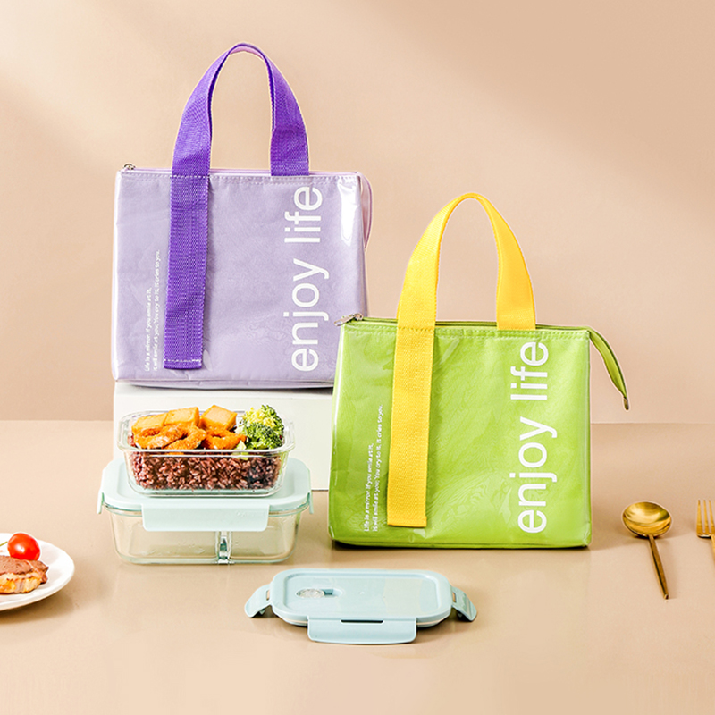 by饭盒手提包学生上班族带饭防水防油保温袋加厚饭兜大容量铝箔袋