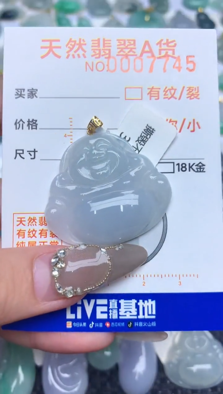 【闪购商品】翡翠颈饰18K金镶嵌86734367867