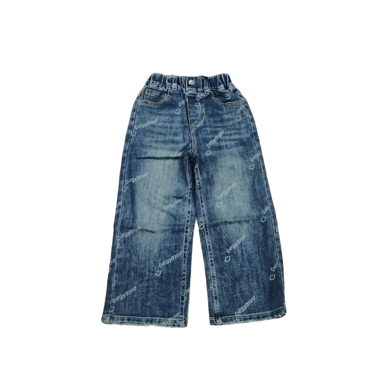 吾2024春【Y】1月8日 儿童男童女童高品印花牛仔长裤6011-