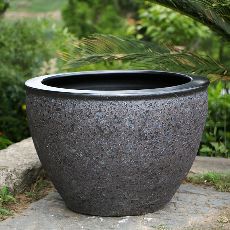 景德镇陶瓷鱼缸养金鱼缸碗睡莲花盆荷花缸乌龟缸大号书画水缸阳台