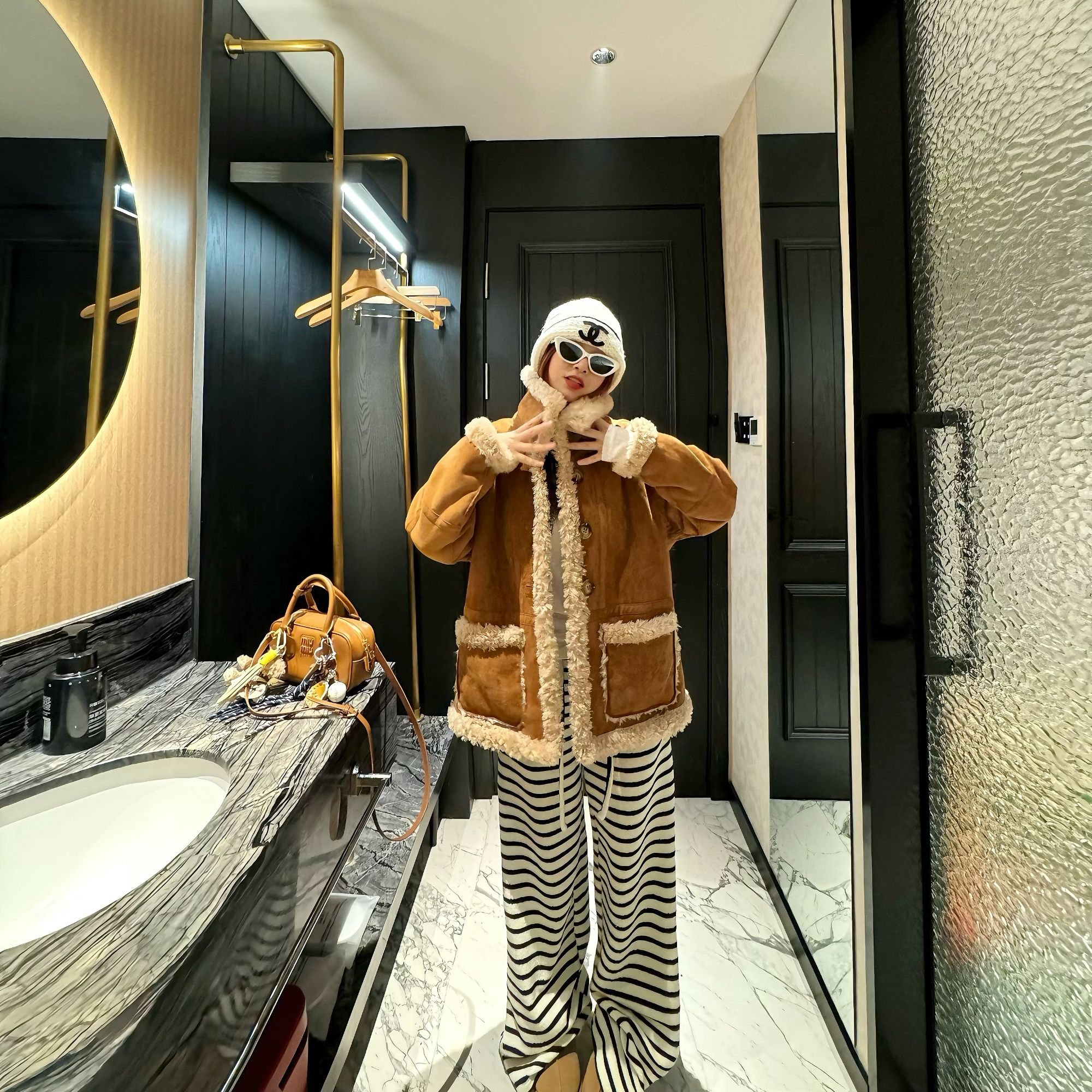 【入冬】/winter韩系女ins冬季休闲羊剪绒保暖双面可穿外套&100羊毛