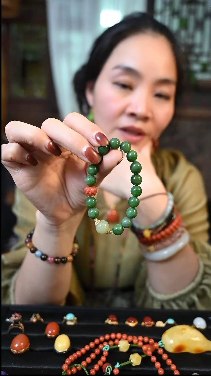 【闪购商品】和田玉手串未镶嵌手谷穗