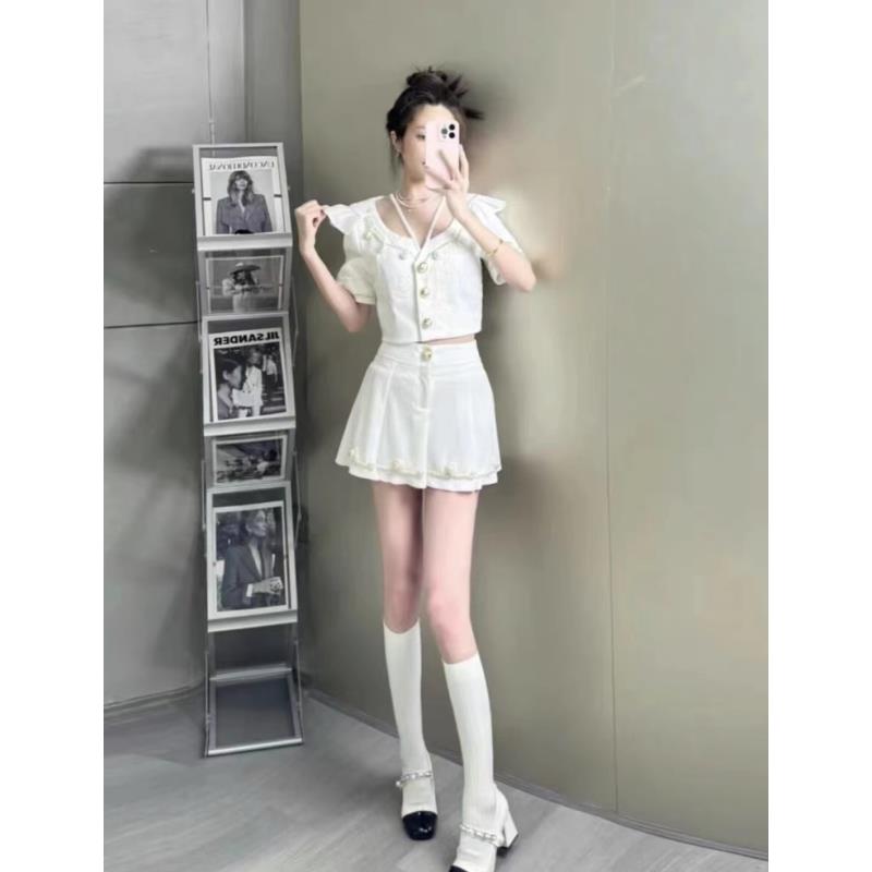 洋芋方方 2024夏季新款重工钉珠刺绣海军领外套