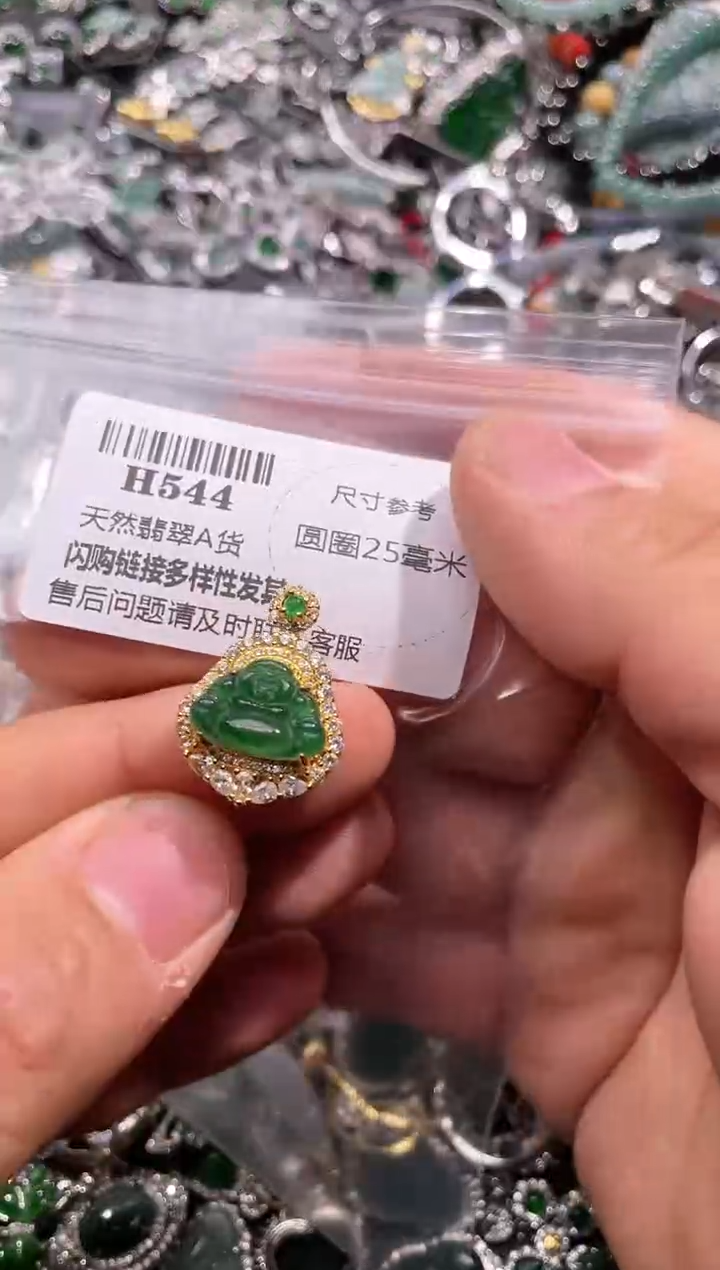 【闪购商品】翡翠颈饰未镶嵌H544吊坠