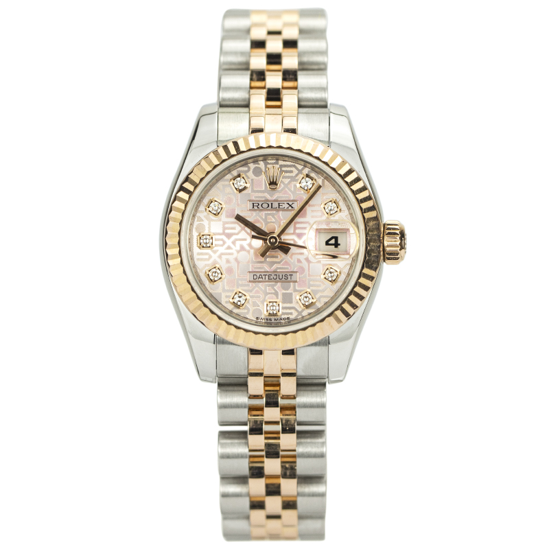 95新 Rolex/劳力士 女装日志型179171-G-63131/单表/公价89200元