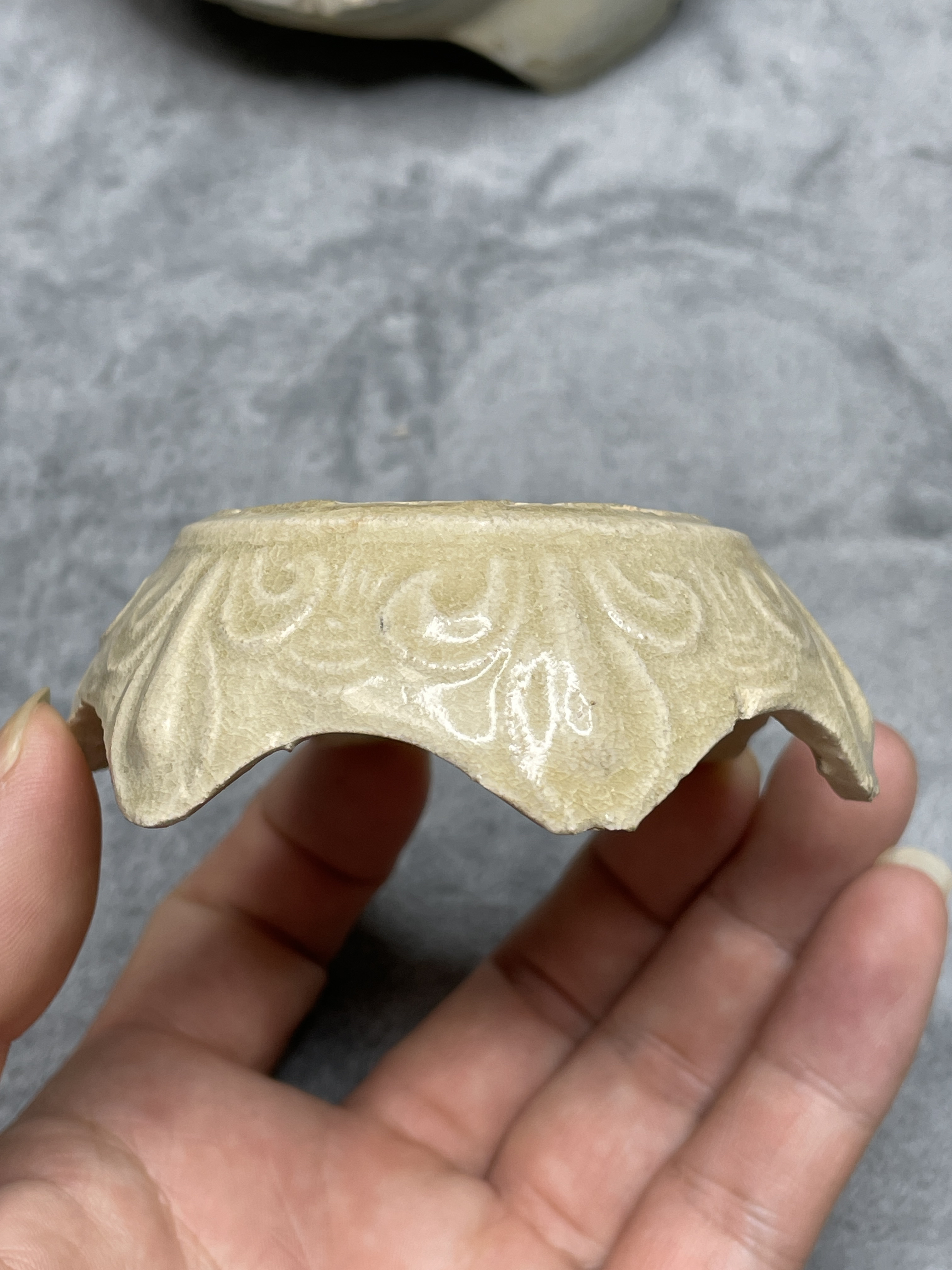 江西影青窑口瓶托学习古陶瓷标本