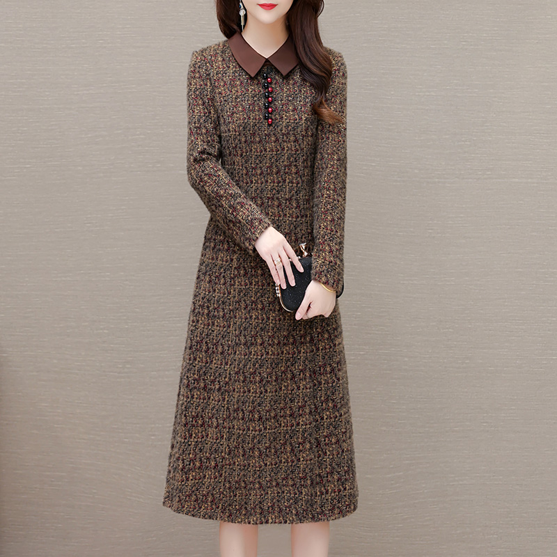 （冬季加厚）2024新品国风裙子连衣裙中国风民国风改良旗袍1