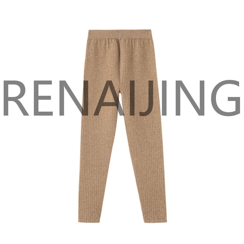 RENAIJING经典双版半无缝蝴蝶针加厚保暖瑜伽打底裤