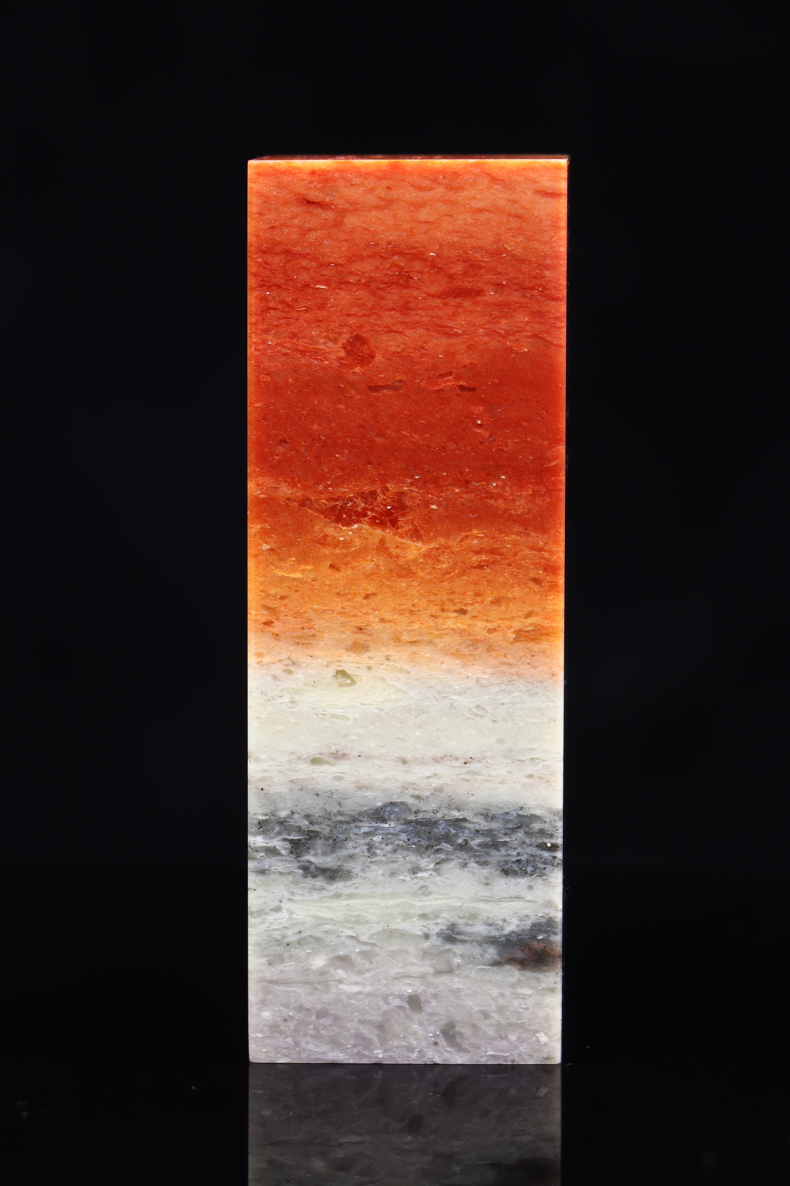 寿山石山秀圆素章，印石篆刻素章7.7-2.7-2.7cm