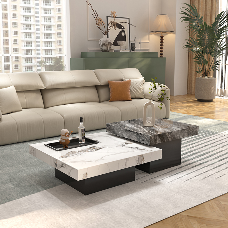 岩板茶几轻奢客厅家用小户型意式两用现代泡茶桌大气简易组合茶台