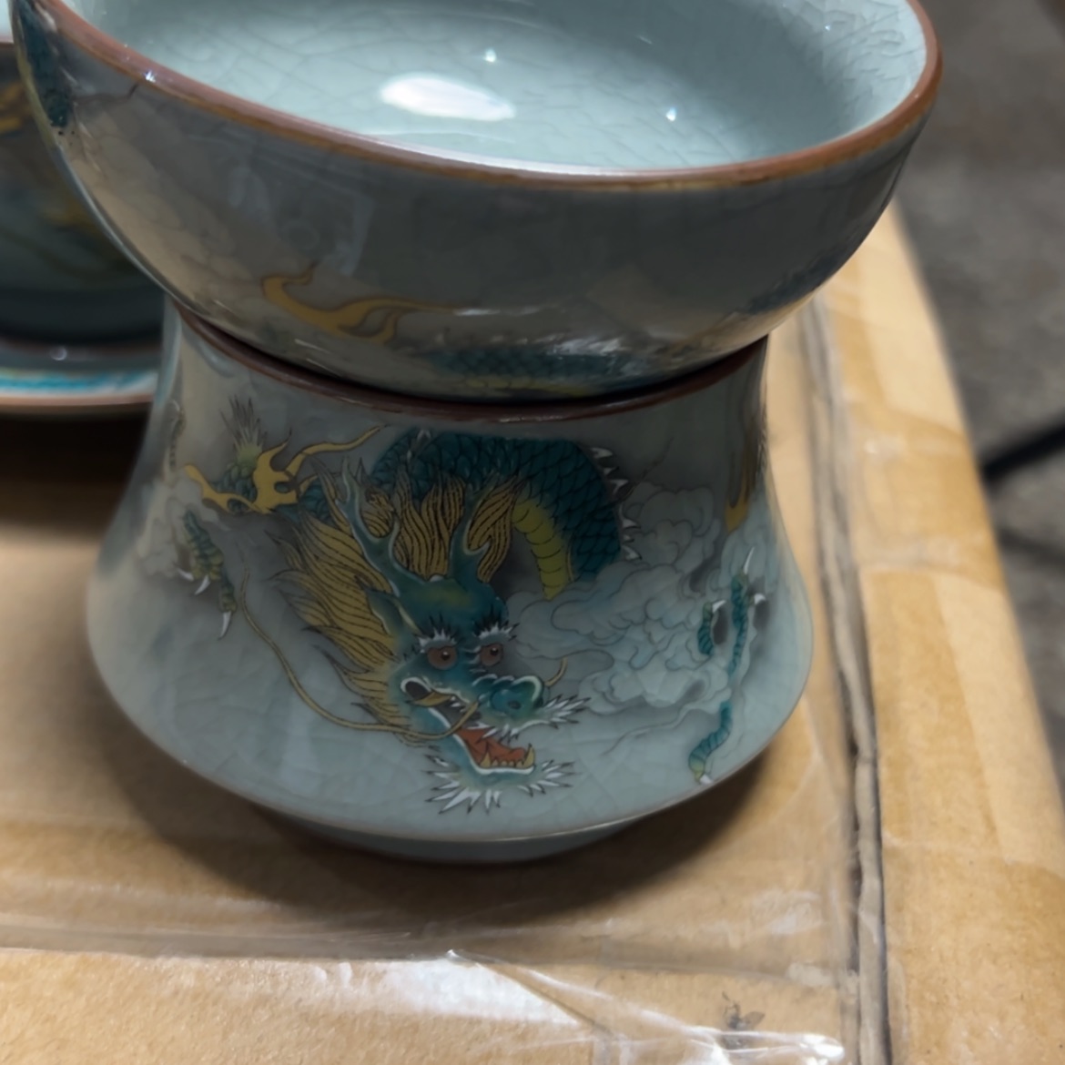 【闪购商品】陶瓷用****6青龙茶漏