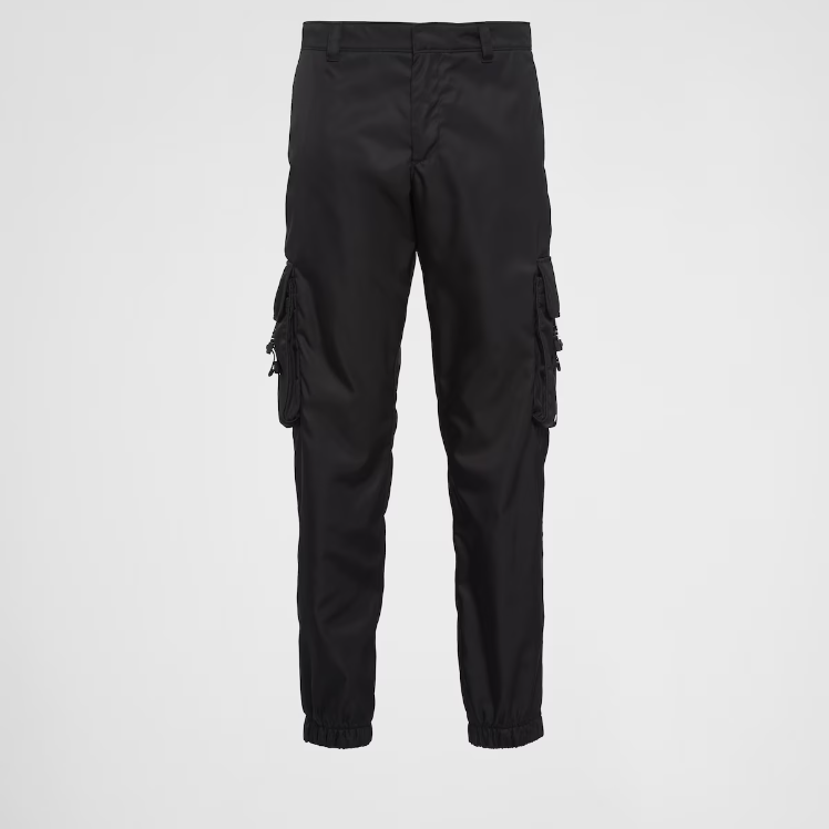 未使用 Prada/普拉达 男士Re-Nylon 再生尼龙长裤男款户外