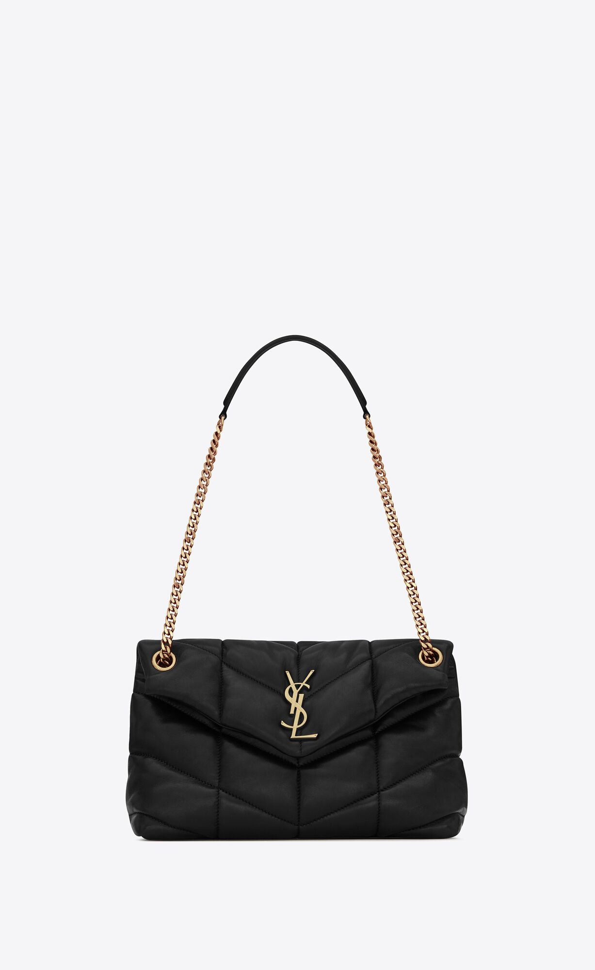 全新未使用 YSL/圣罗兰 女士PUFFER小号羊皮革手袋