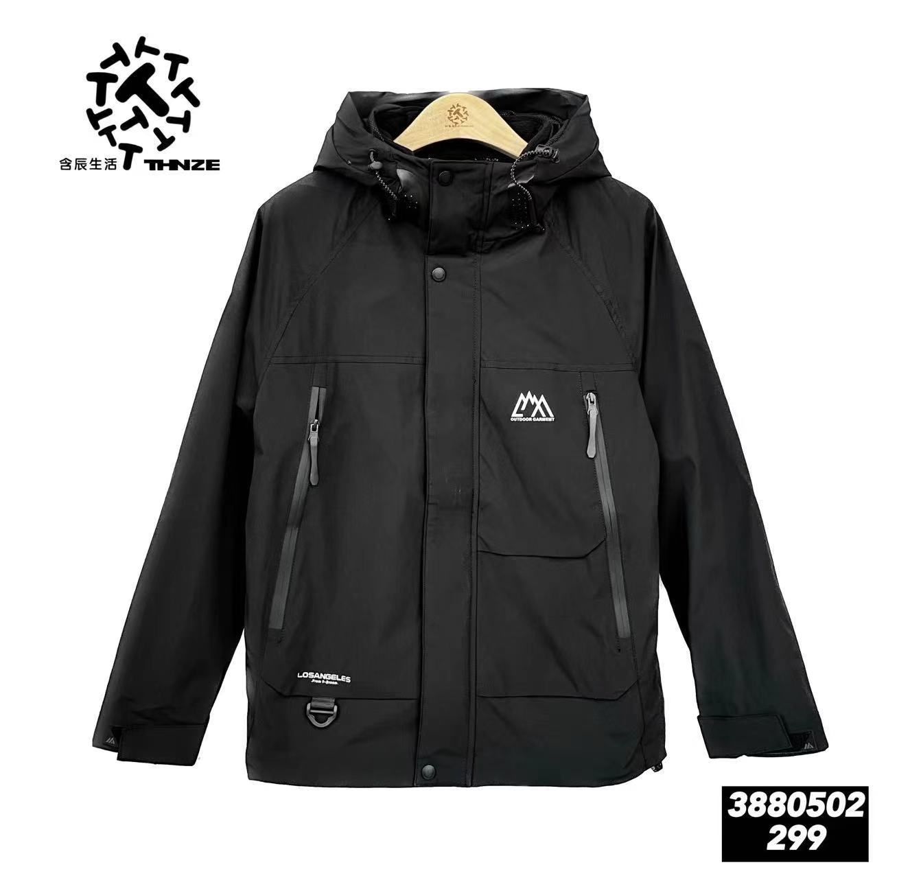 含辰生活男士三合一冲锋衣3880502