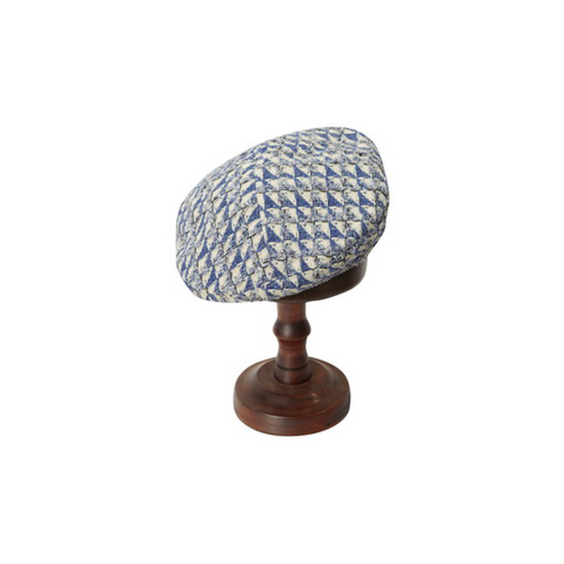 谜底贝雷帽女春新款复古文艺气质格纹出街帽子女士241MQ0406