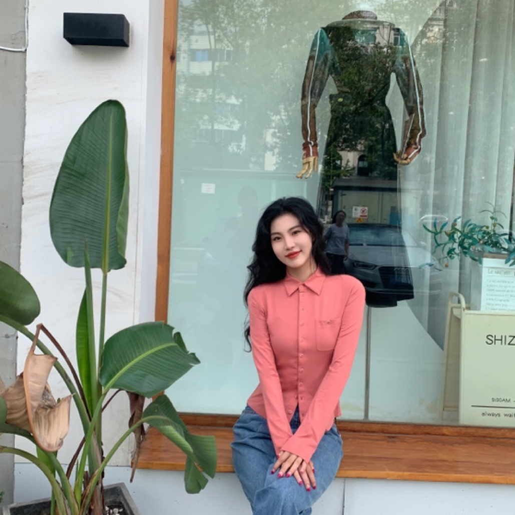 GIRDEAR/哥弟1300820【芍药菡萏】哥弟气质百搭翻领显瘦时尚衬衫