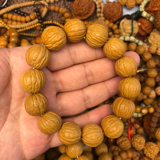AAA原皮猴头核桃手串13mm左右猴头核桃文玩