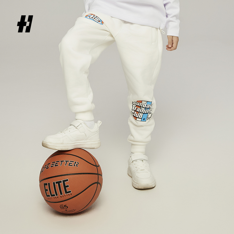 HOPEBETTER【周日训练俱乐部】春秋复古加绒运动裤休闲卫裤儿童保暖