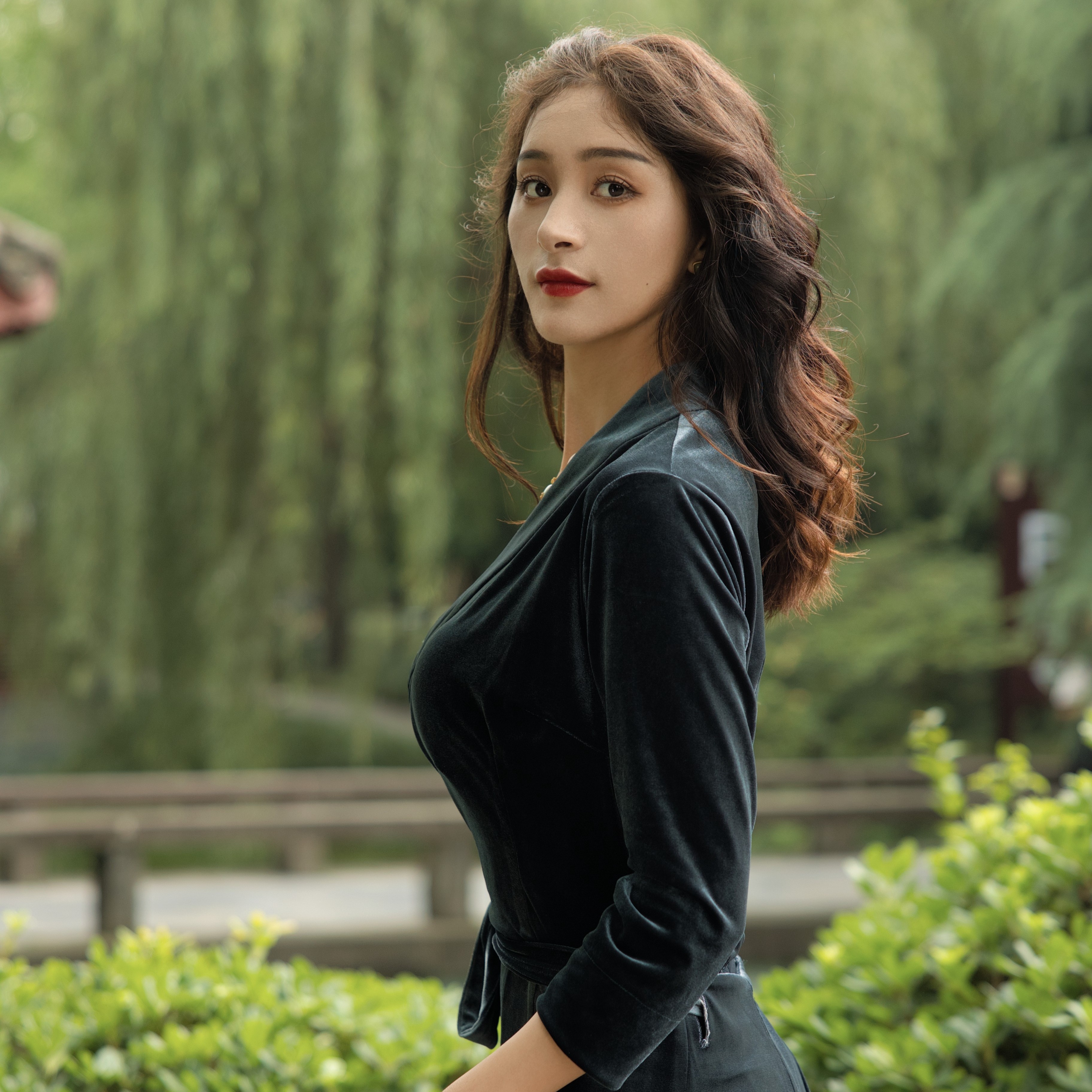 春夏丝绒八分袖薄款经典博拉西藏服长裙【蕃巴秀优选】百搭长袖套装