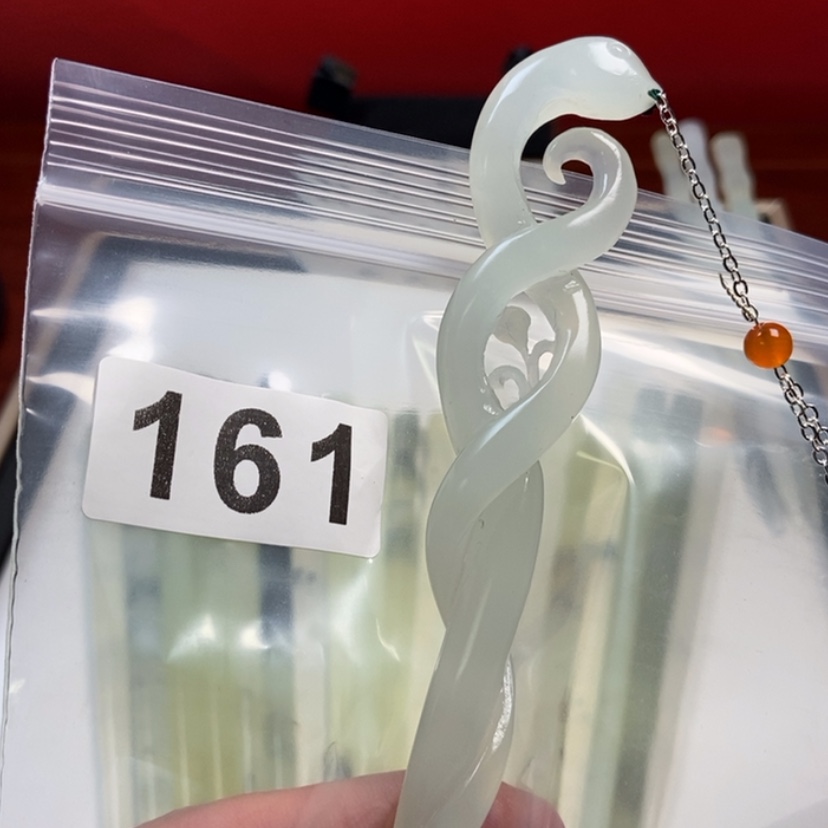 【闪购商品】蛇纹石玉发簪未镶嵌依**