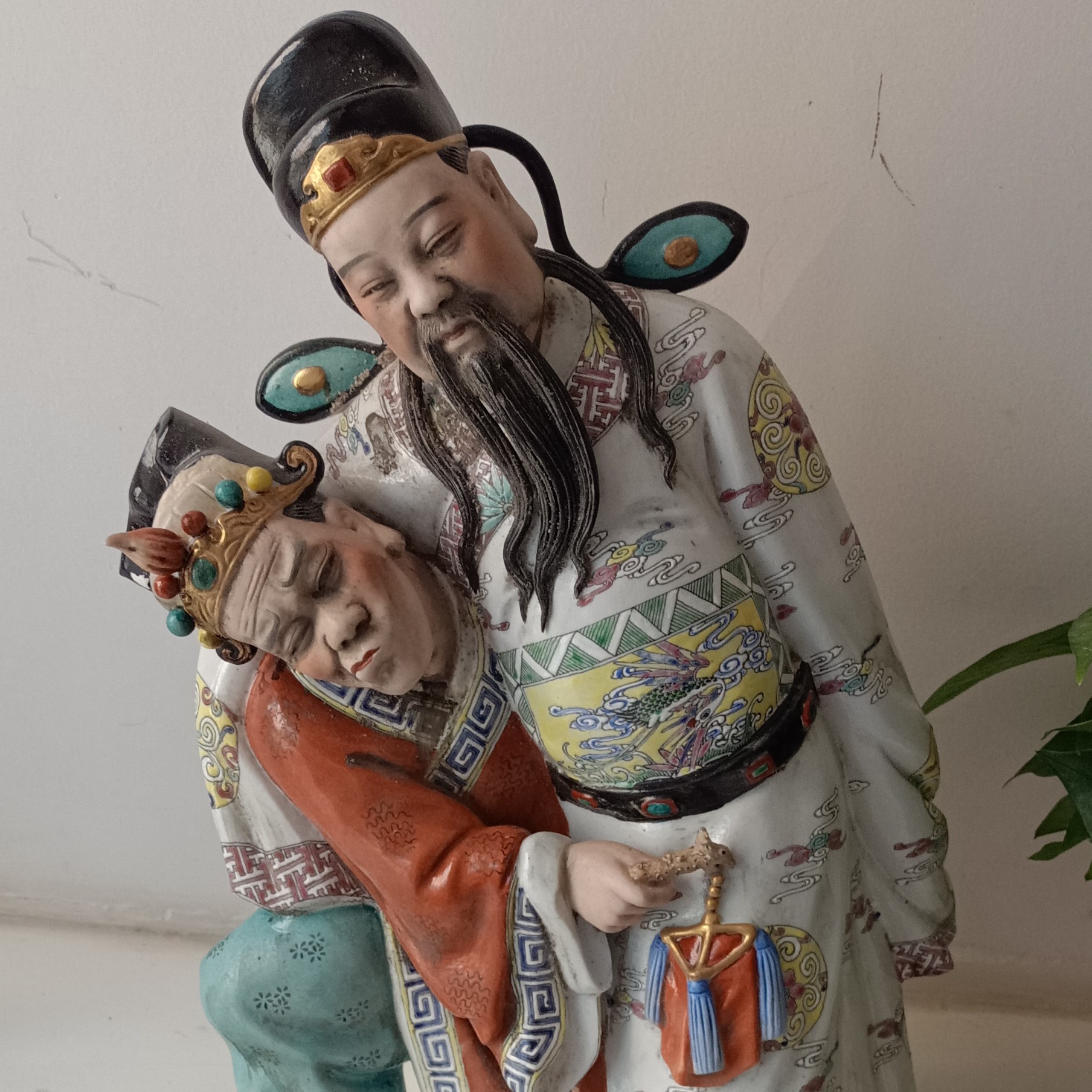 精美绝伦的雕塑瓷太白醉酒