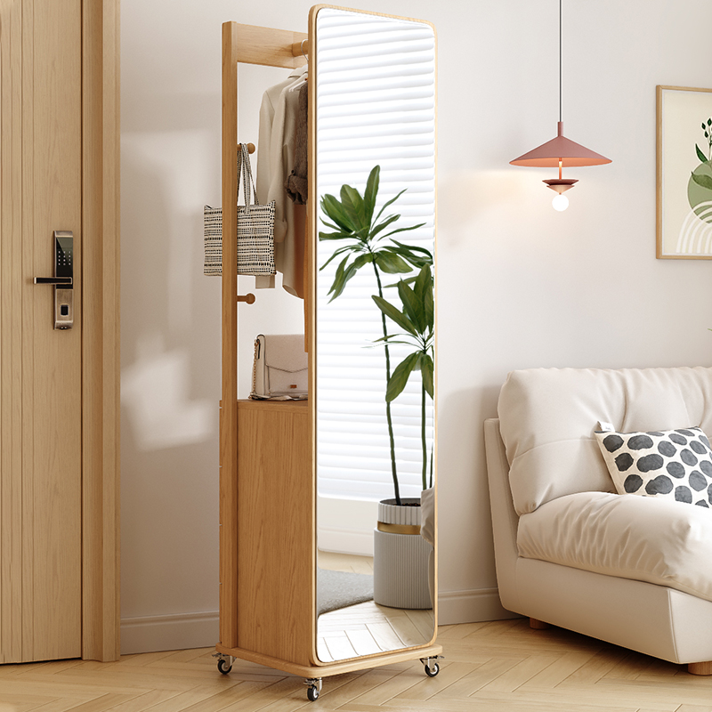实木衣帽架挂衣架落地卧室床边衣架移动收纳置物房间挂衣服的架子