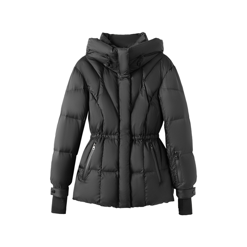 90鹅绒轻奢羽绒服女短款2024年新款气质修身显瘦冬季外套