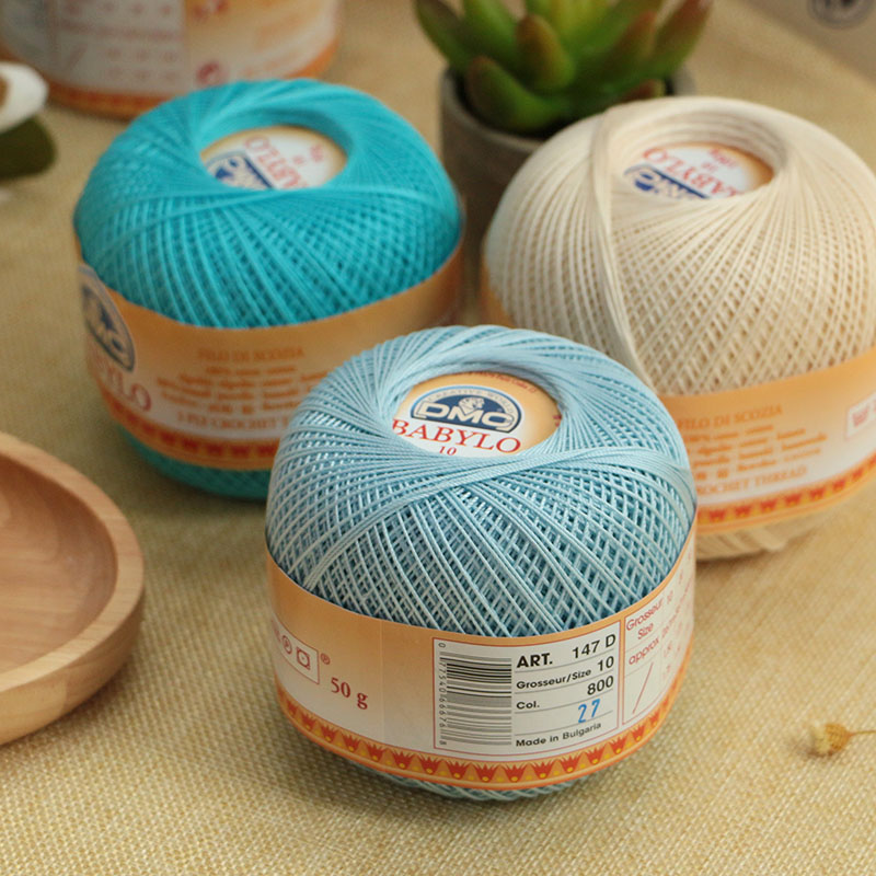 【原装进口】147D手钩蕾丝线50g纯棉diy编制丝光线