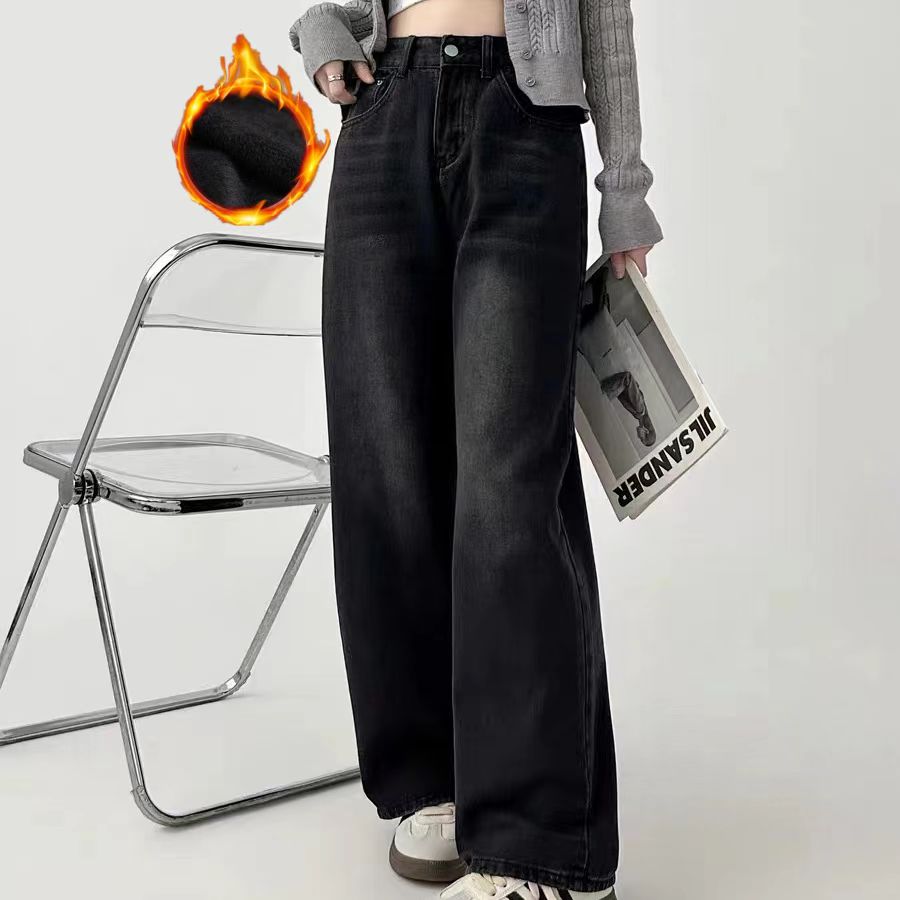 （春）2025新款牛仔孤品过款阔腿裤