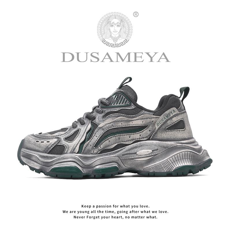 DUSAMEYA/杜莎米娅高端轻奢时尚百搭休闲厚底复古透气老爹鞋6686