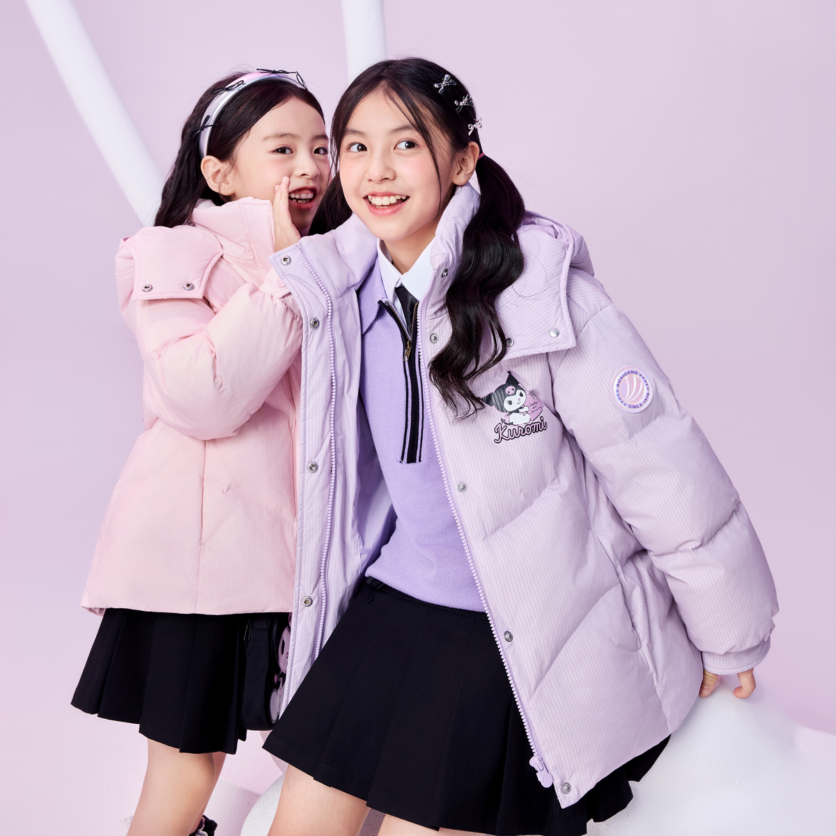 2024冬季新款儿童短款酷洛米羽绒服T40143756