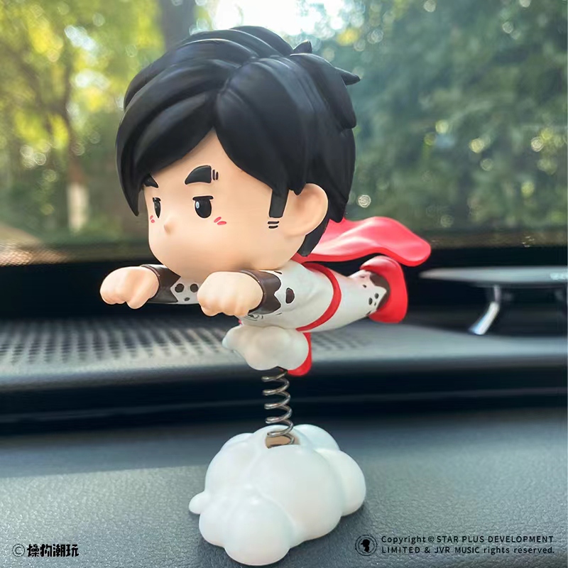 周同学超人周车载摆件中控台手办车内饰品周杰伦周边小可爱摆件