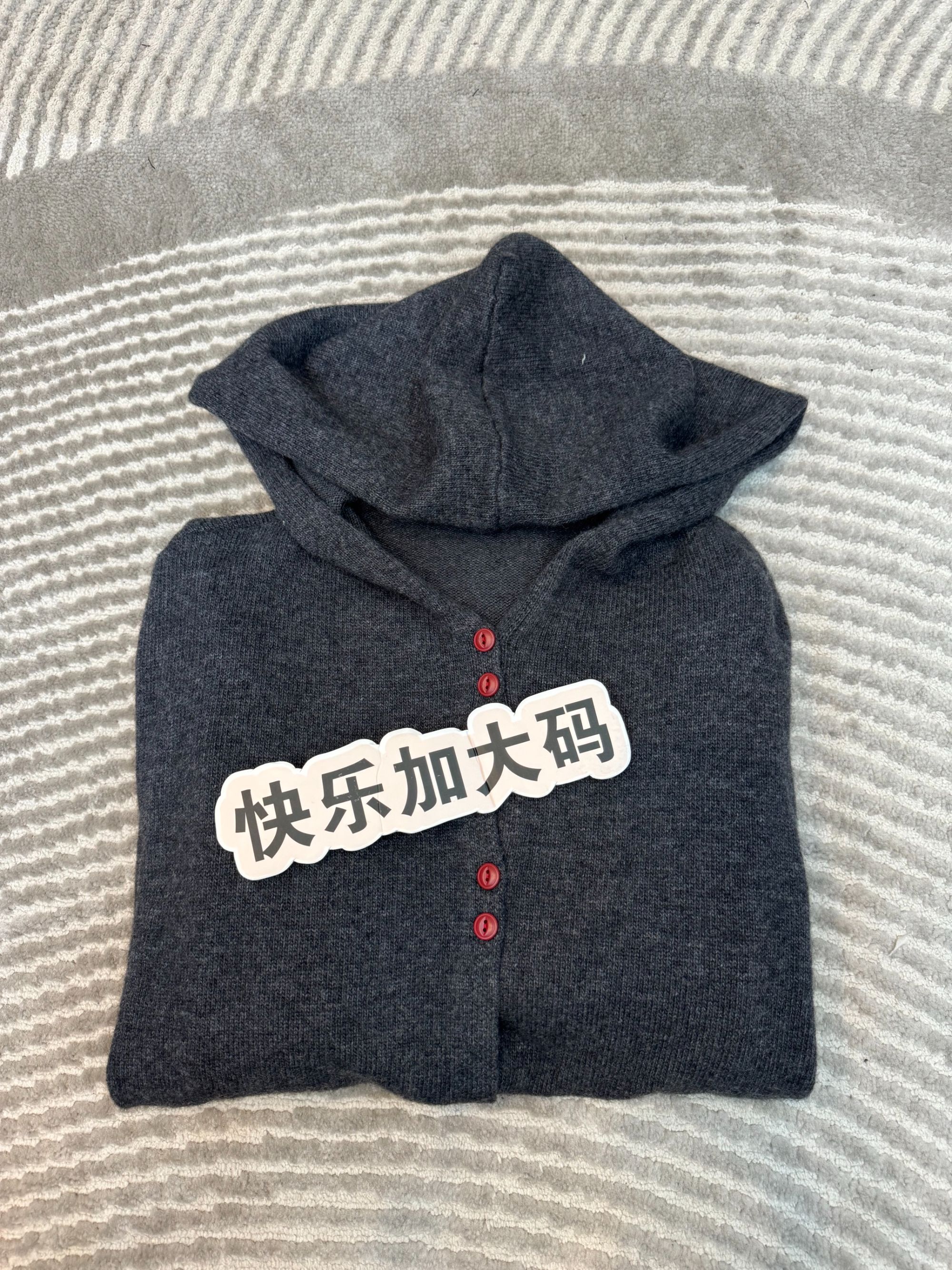 冬季新款 针织卫衣女连帽休闲百搭宽松显瘦款韩版有帽毛衣女