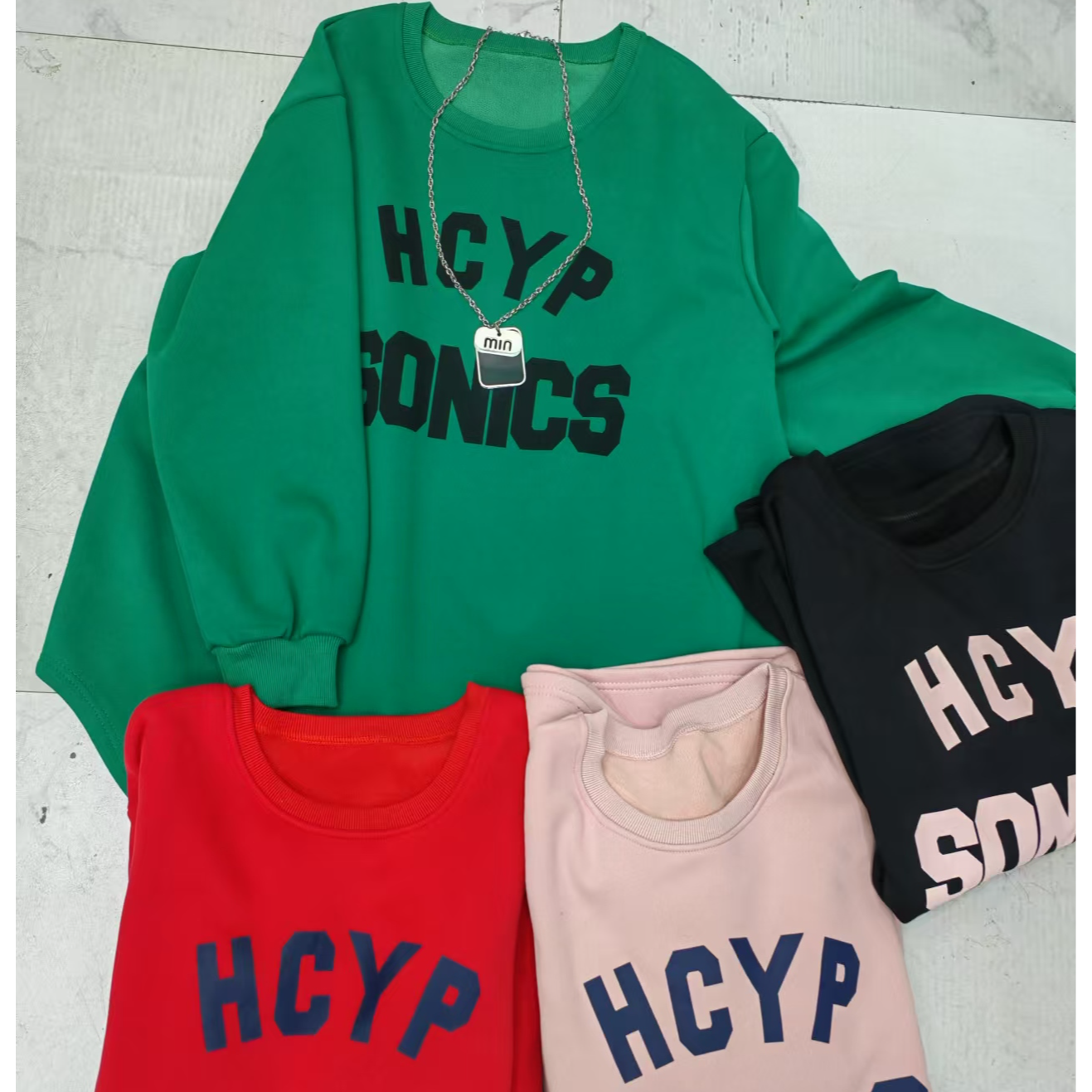 冬季新款大码加绒中长款女卫衣1916