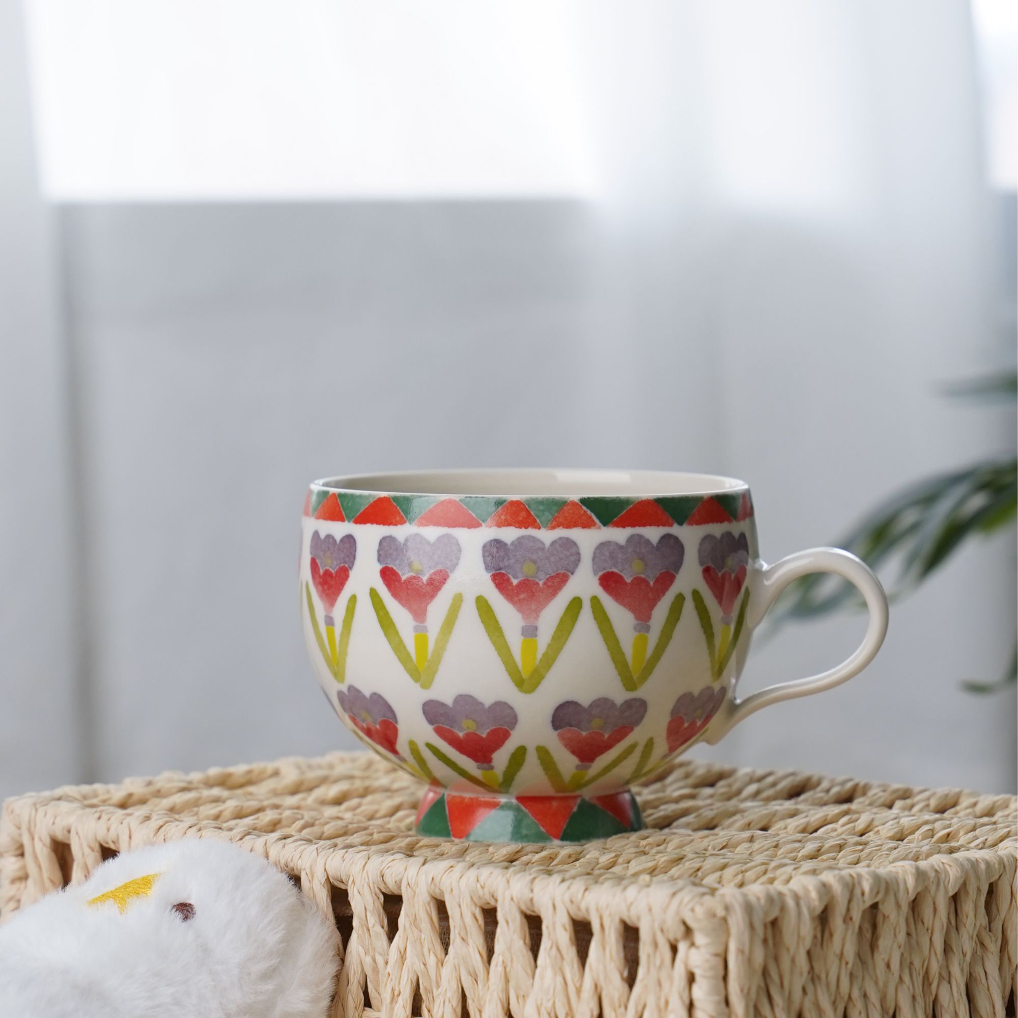 弓肙 | 满绘郁金香咖啡杯马克杯