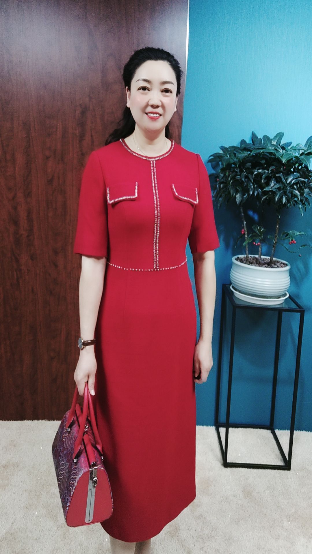 高端喜妈妈礼服8135