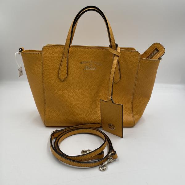 95新 GUCCI/古驰 范大范Gucci黄色全皮推特/9930 3061