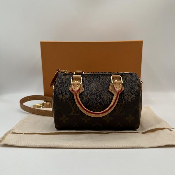 95新 LouisVuitton/路易威登 speedynano新款斜挎包/1078 0697